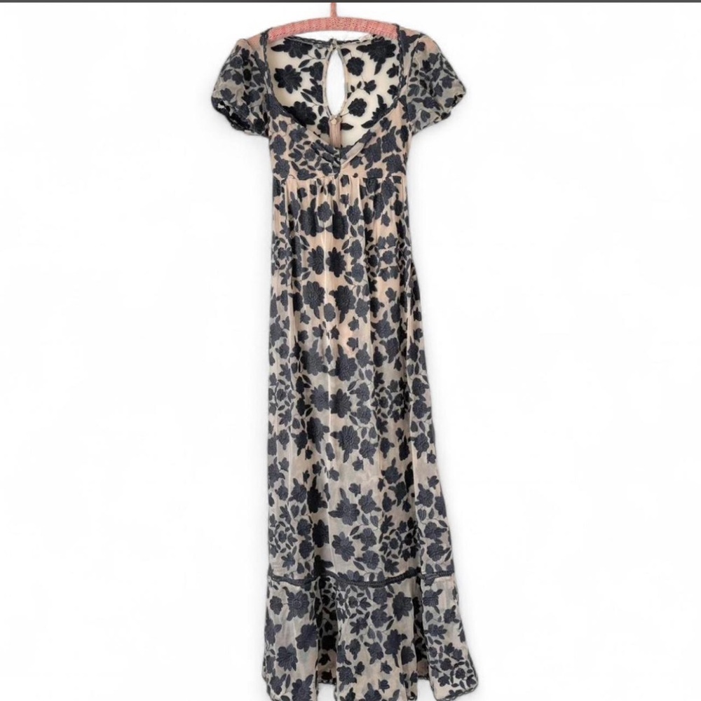 For Love & Lemons Black Floral Maxi Dress